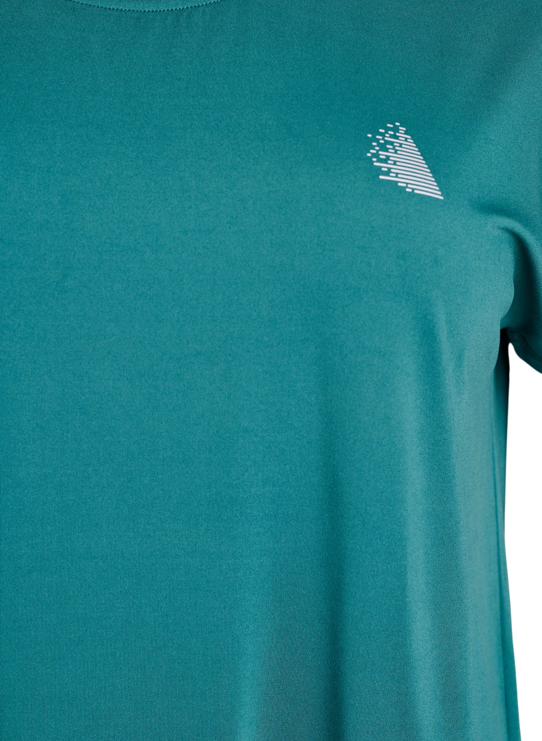 ZizziEnf&auml;rgad tr&auml;nings-T-shirt, Bl&aring;, Packshot image number 2