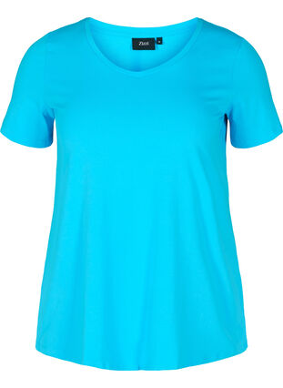 Basis t-shirt, River Blue, Packshot image number 0