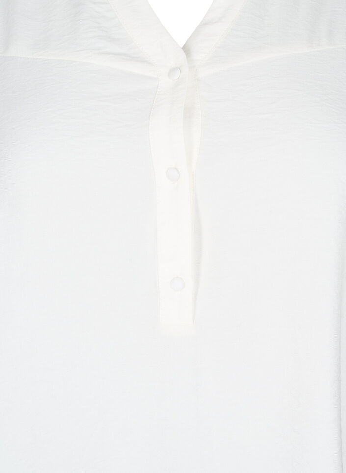 Blus med volangkrage, Vanilla, Packshot image number 2