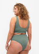 Bikinitrosor med crepe-struktur, Grön, Model image number 1