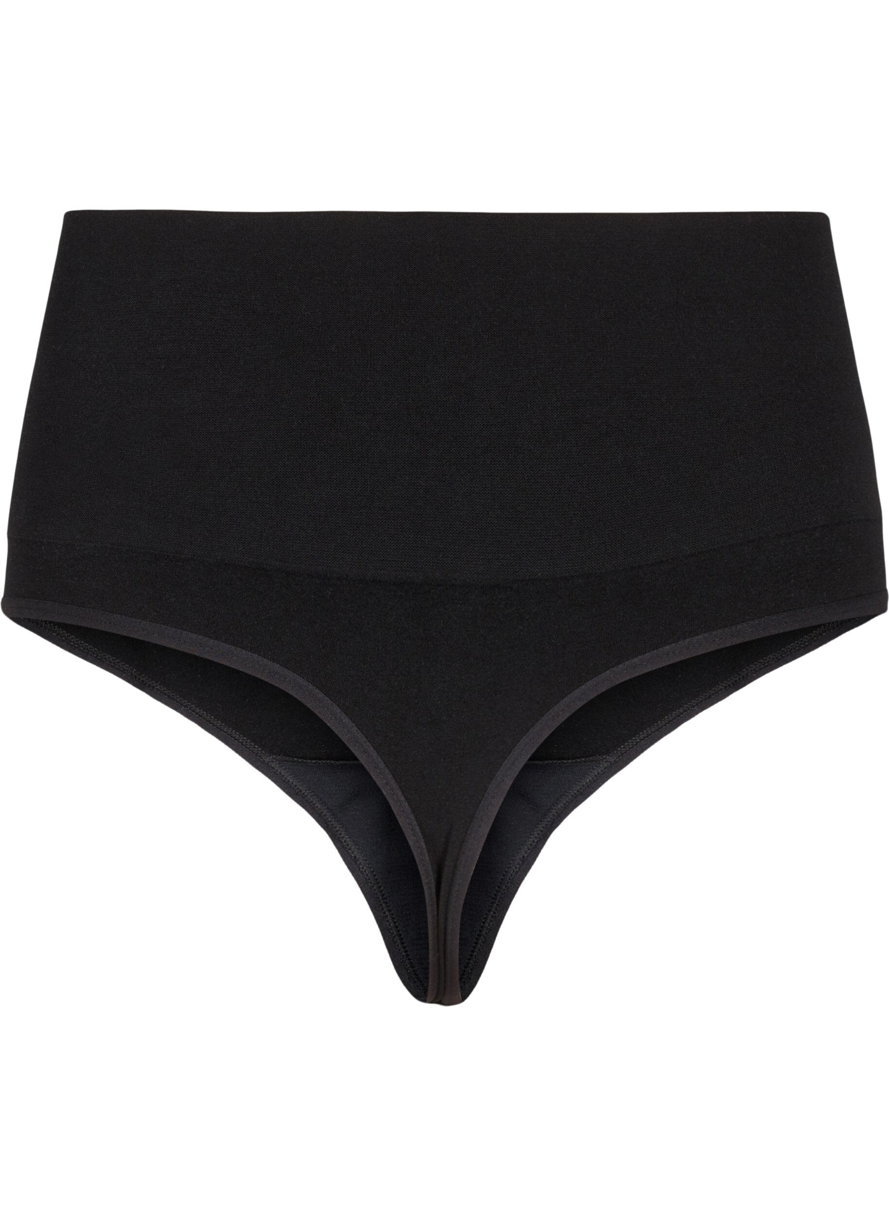 Zizzi S&ouml;ml&ouml;s G-string med normal midja, Black, Packshot image number 1