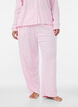 Pyjamabyxor i ekologisk bomull med h&aring;lbrodyr, Rosa, Model image number 3