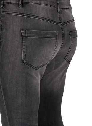 Viona jeans med normal midja, Dark Grey Denim, Packshot image number 3
