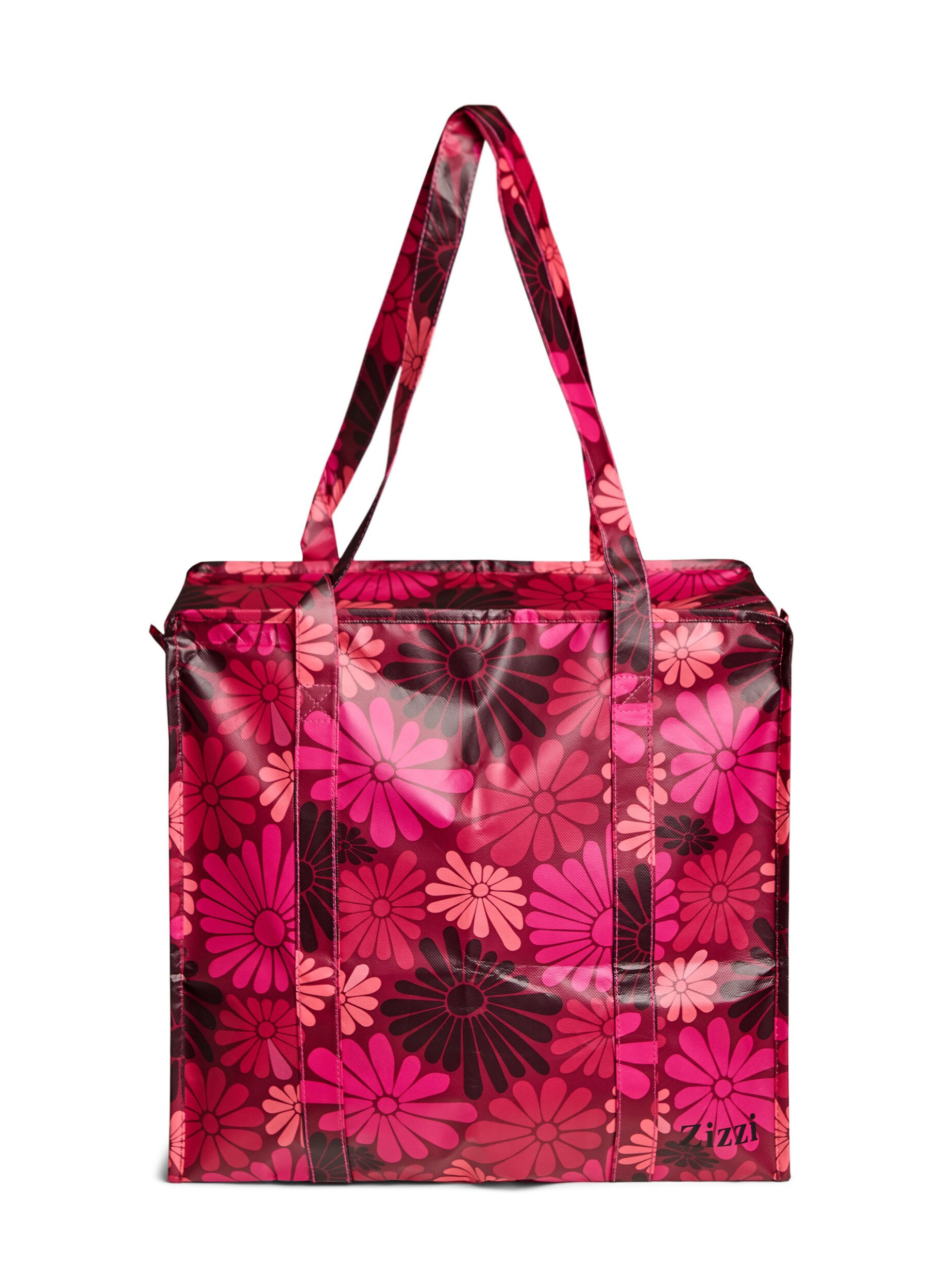 ZizziShoppingsv&auml;ska med dragkedja, R&ouml;d, Packshot image number 0