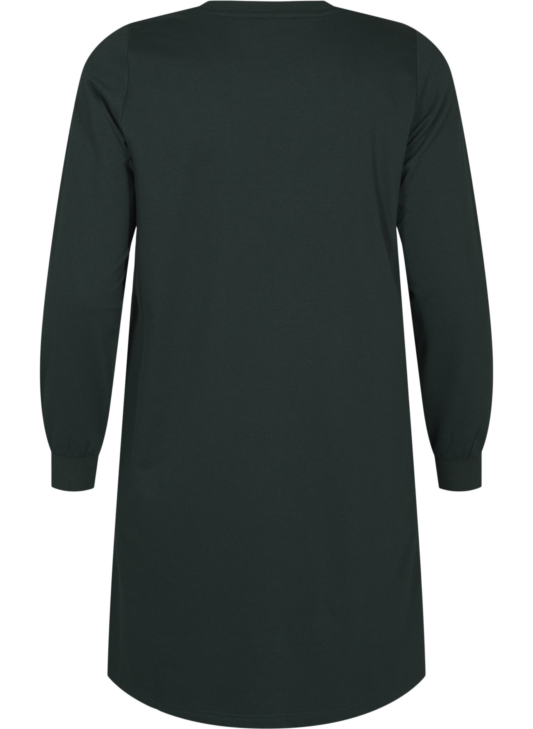 Zizzi Kort sweatkl&auml;nning med spetsdetalj, Scarab, Packshot image number 1