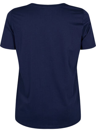 T-shirt i bomull med texttryck, Night Sky W. Las, Packshot image number 1