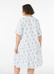 Kort a-linjeformad kl&auml;nning i bomullsmuslin, Vanilla, Model image number 2