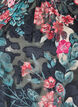 Blommig blus med v&auml;vd textur, Svart, Packshot image number 2