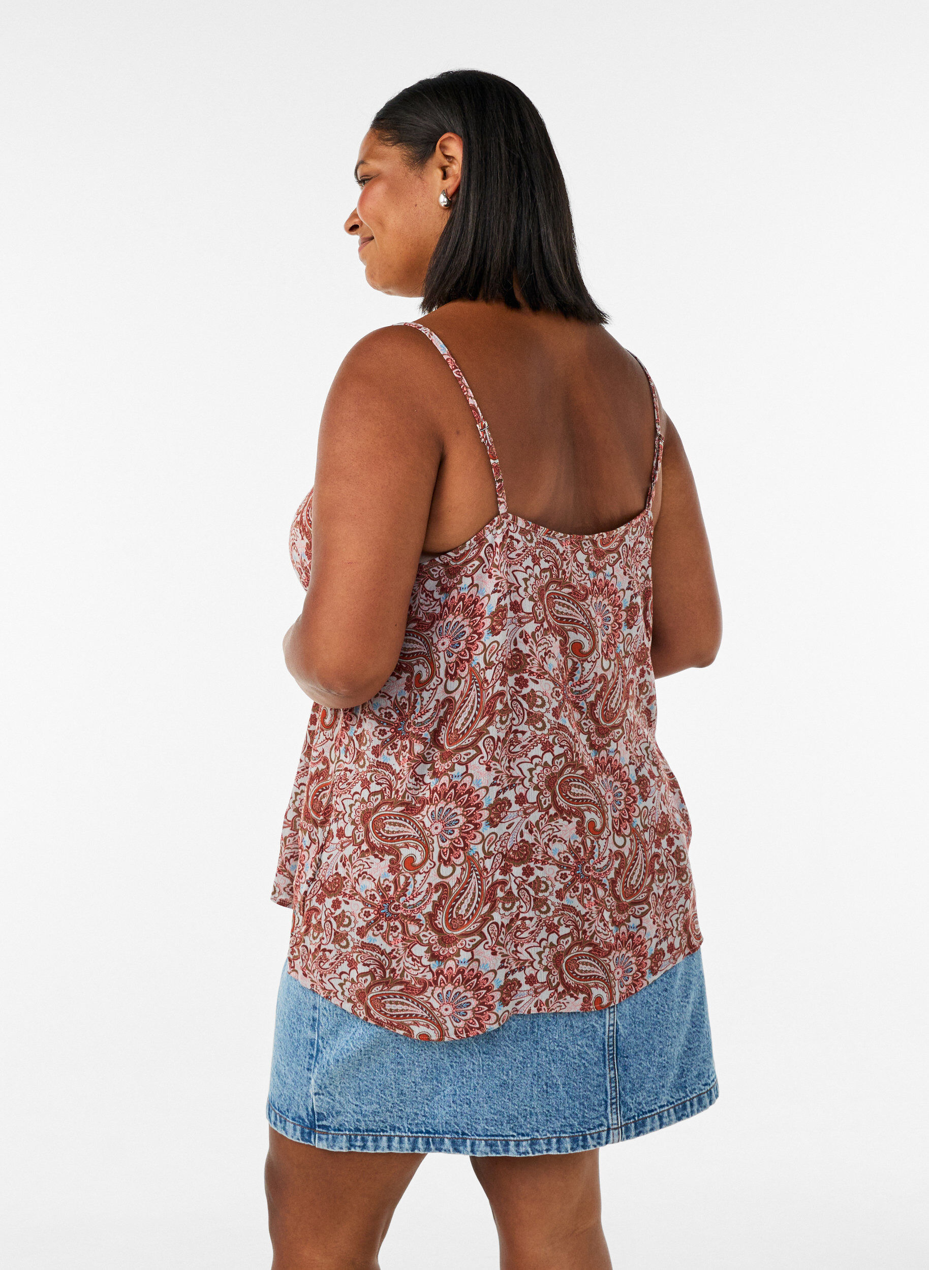 ZizziLinne i viskos, Rosa, Model image number 2