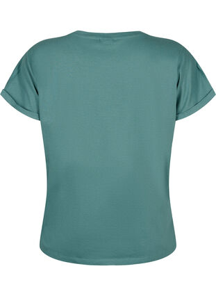 Löst sittande t-shirt med broderi anglaise, Sea Pine, Packshot image number 1