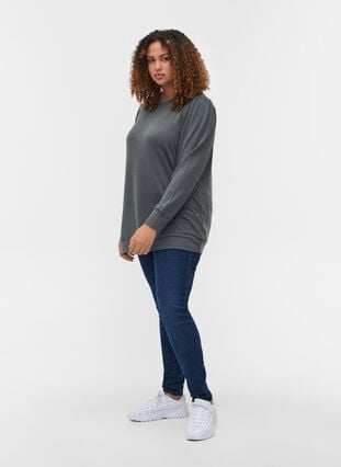 Långärmad tröja med detaljer på axlarna, Urban Chic, Model image number 3