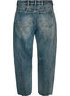 Barrel fit jeans med sliten tv&auml;tt, Bl&aring;, Packshot image number 1