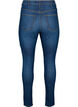 Super tunna Amy jeans med slitning och hög midja, Dark blue, Packshot image number 1