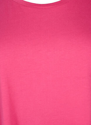 Kortärmad t-shirt i bomullsblandning, Raspberry Sorbet, Packshot image number 2