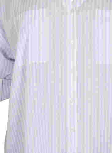 Randig tunika med V-ringad hals och knappar, Lavender Stripe, Packshot image number 2