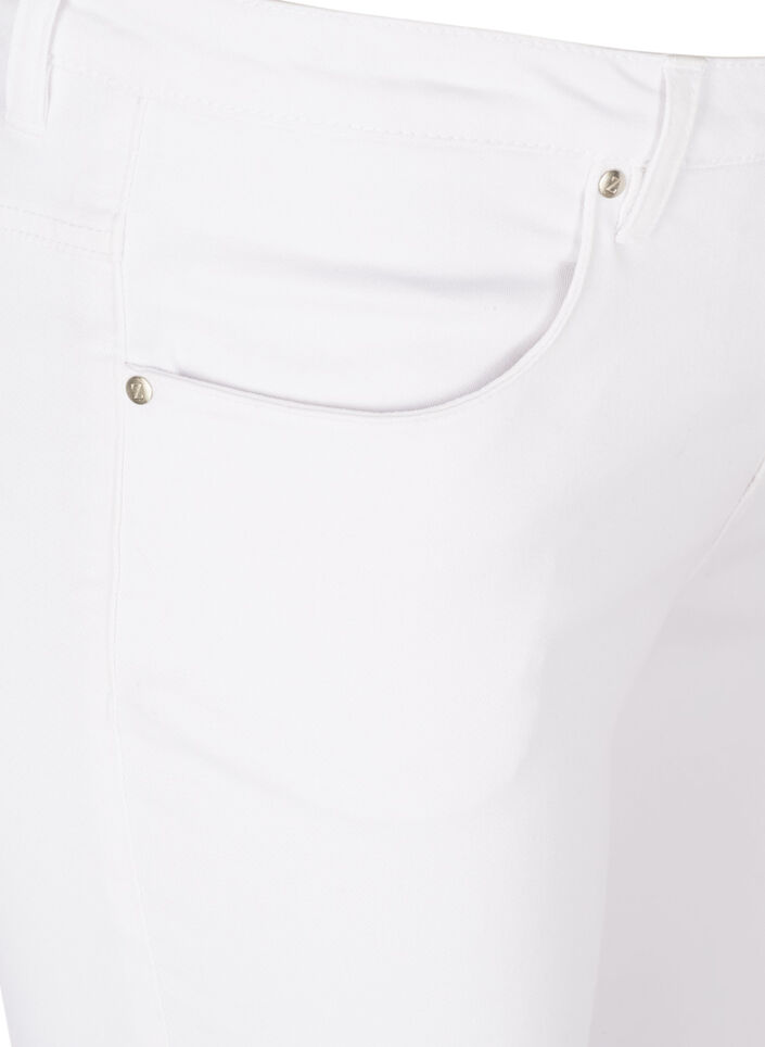 Super slim Amy jeans med h&ouml;g midja, White, Packshot image number 2