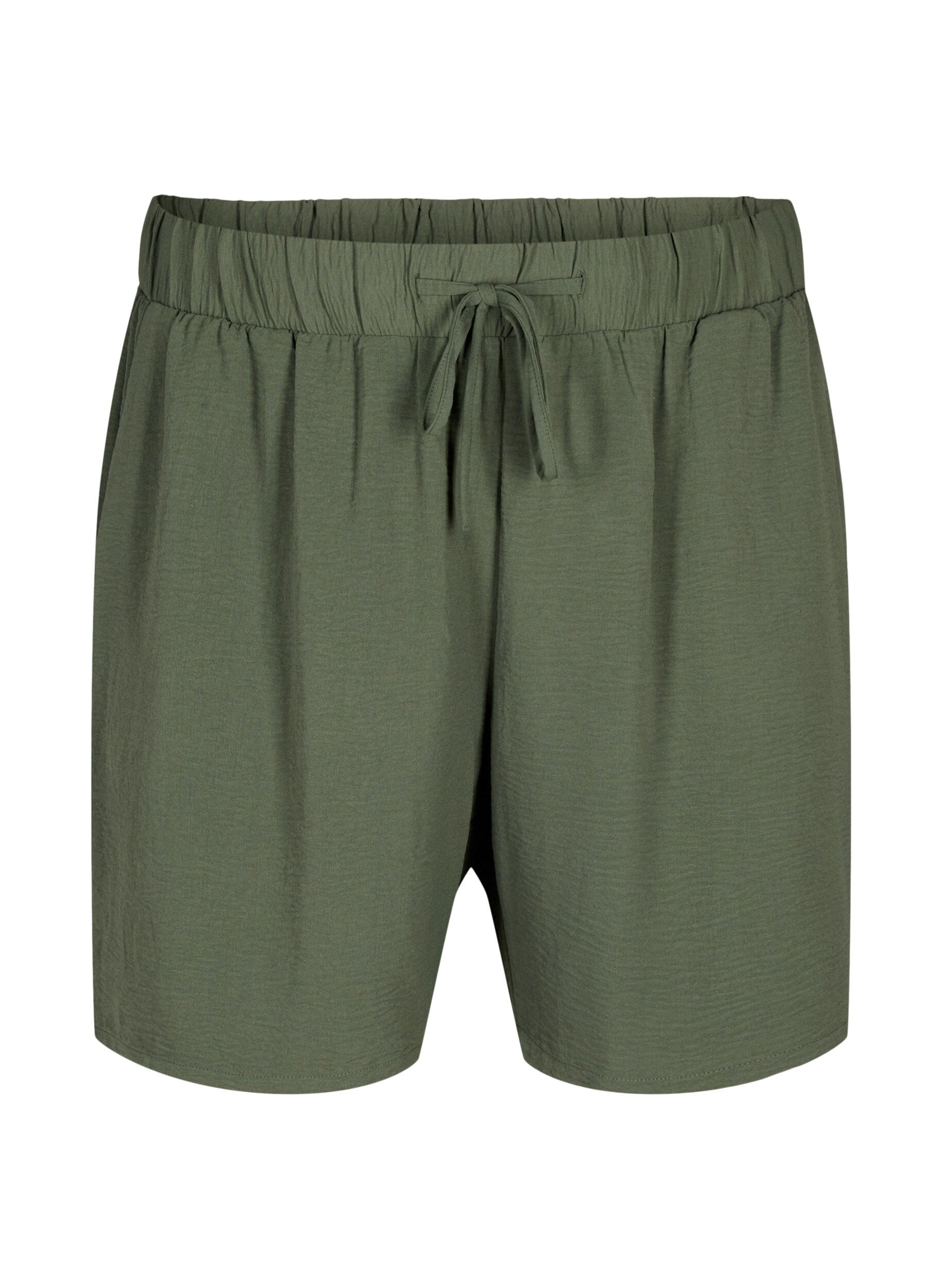 Shorts med fickor och res&aring;r i midjan