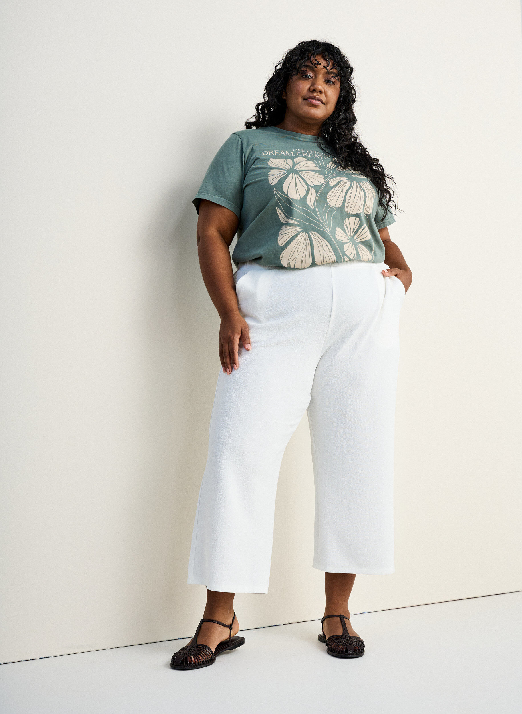 L&ouml;sa byxor med 7/8-delsl&auml;ngd