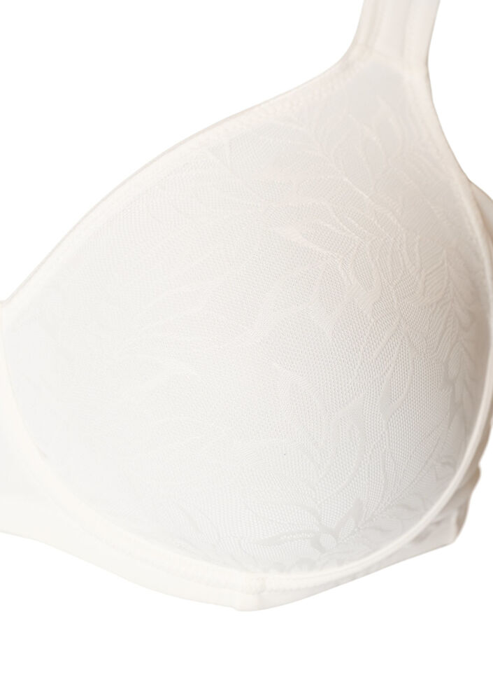 Comfort-BH med spets och formpressade kupor, Vit, Packshot image number 2