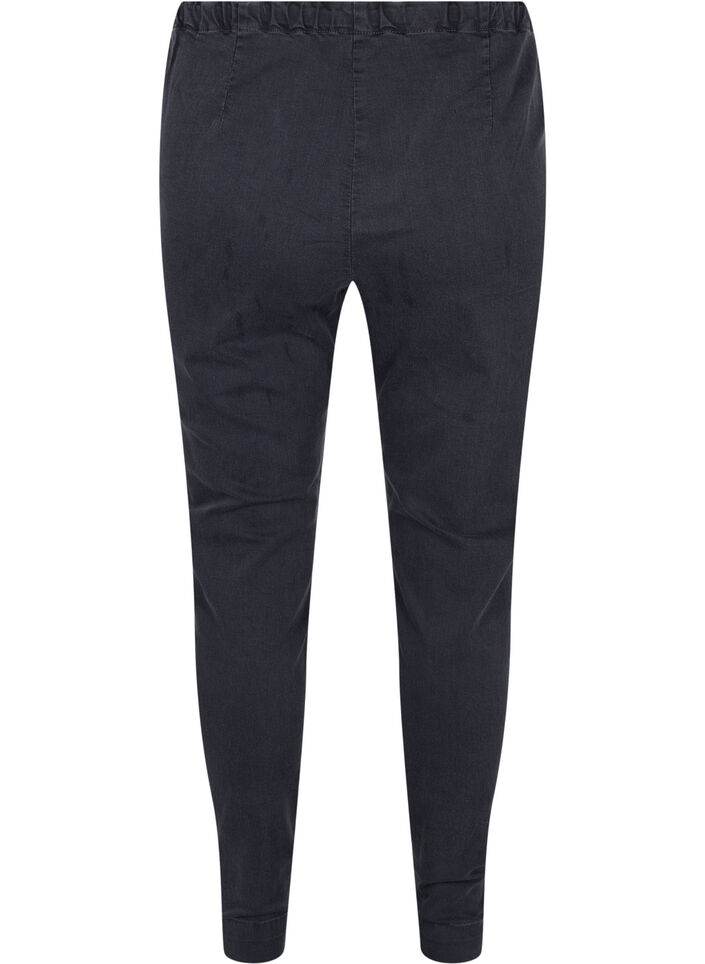 Jeggings med dragkedja, Grey Wash, Packshot image number 1
