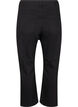 Croppade Vera-jeans med raka ben, Svart, Packshot image number 1