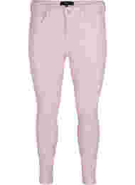 Super slim Amy jeans med hög midja, Chalk Pink