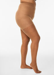 Solbruna tights i 25 denier, Beige