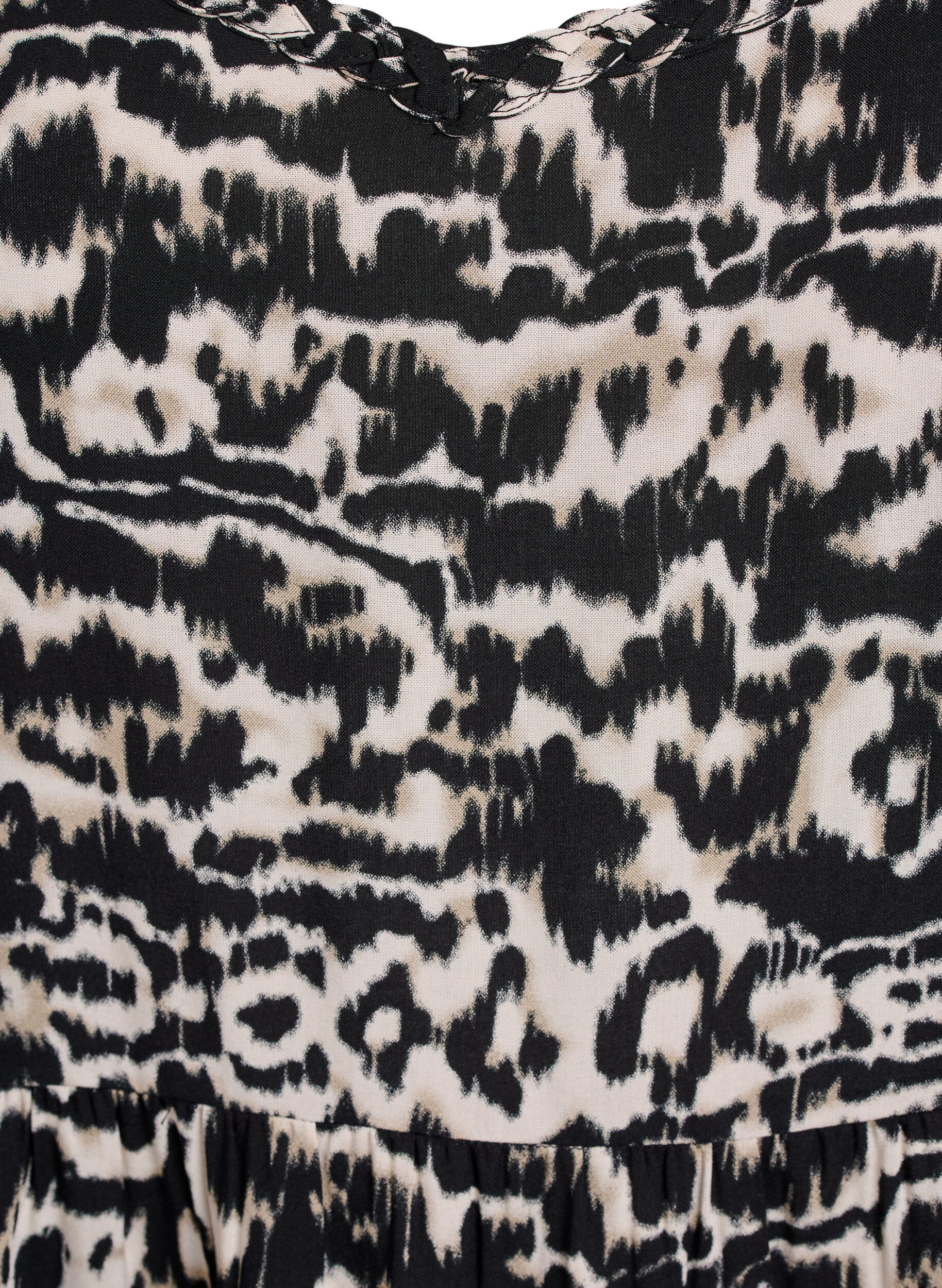 Zizzi Midi-bandkl&auml;nning med smockad rygg, Svart, Packshot image number 2