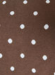 Kort&auml;rmad stickad blus med prickar, Brun, Packshot image number 2