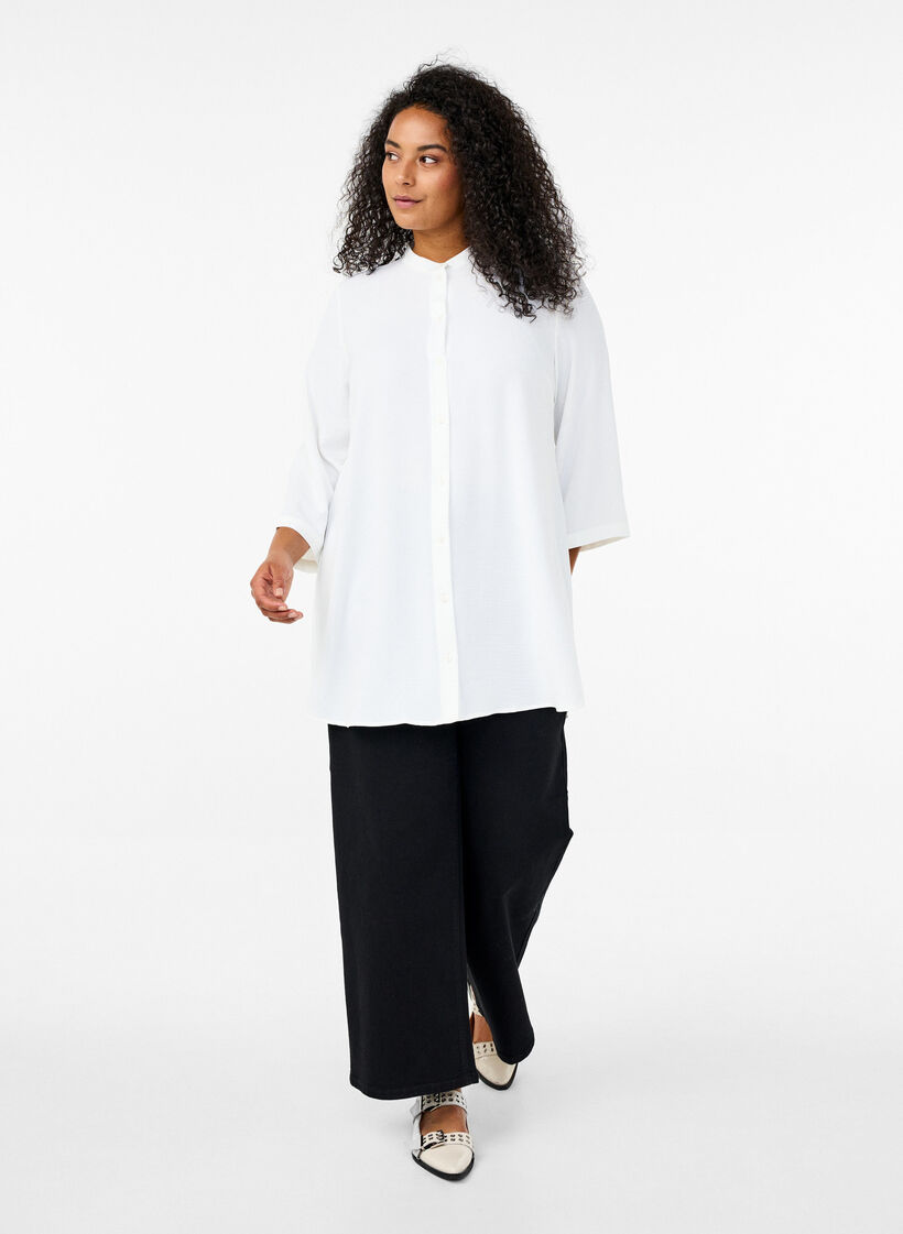 Tunika med 3/4-&auml;rmar, Vanilla, Model image number 1