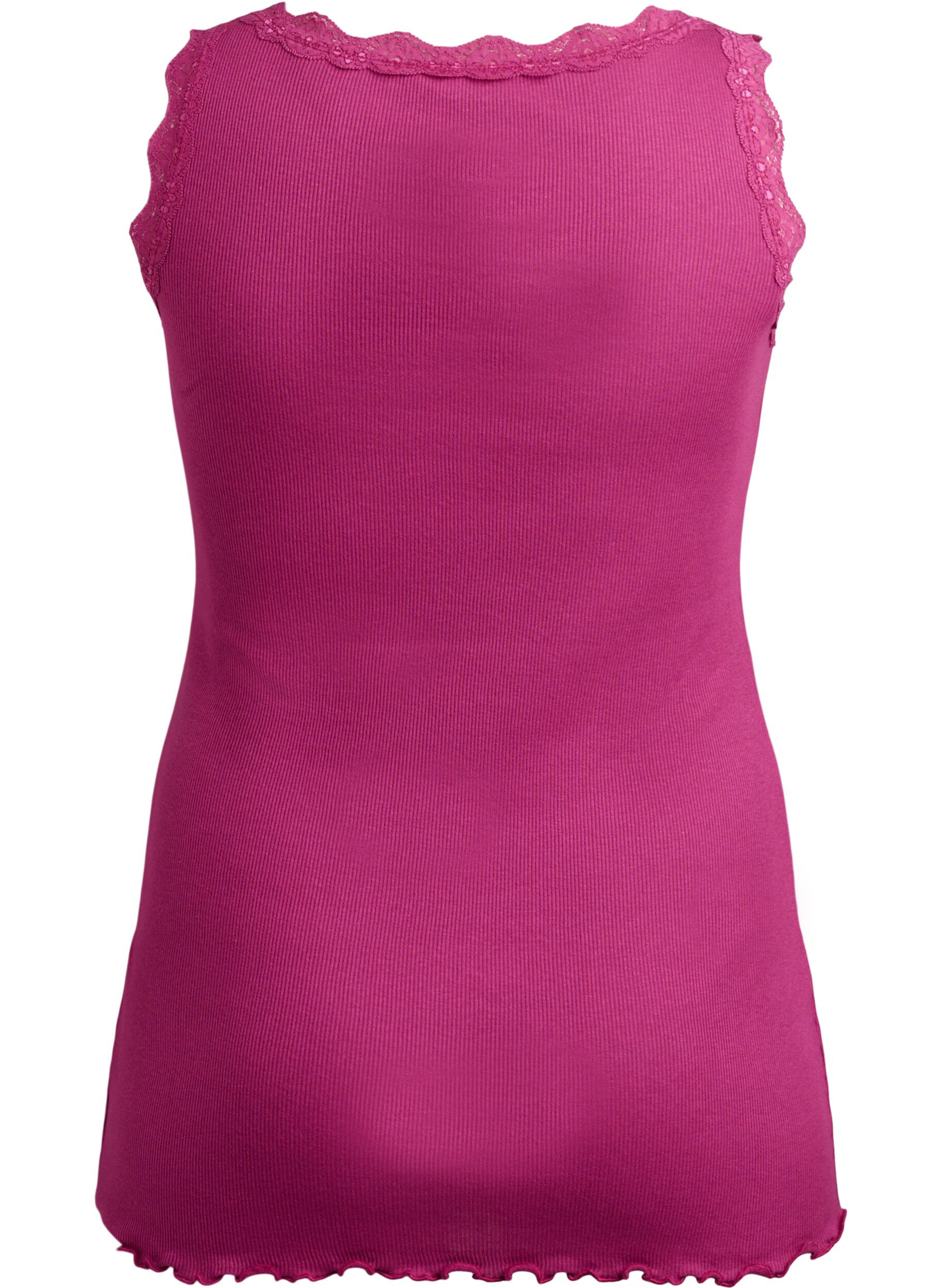 Zizzi Topp med spetskant, R&ouml;d, Packshot image number 1