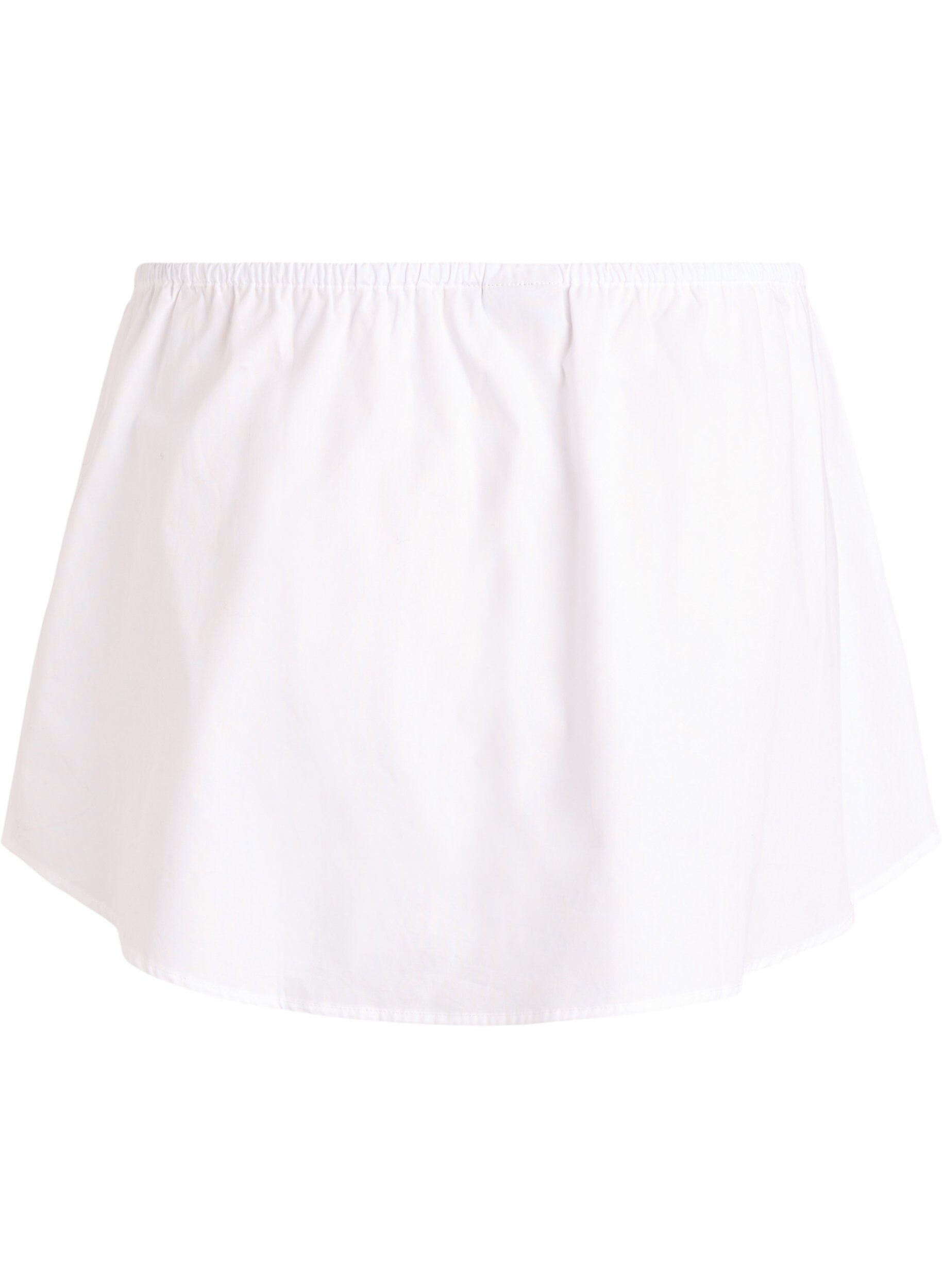 Zizzi Skjortf&ouml;rl&auml;ngare i 100% bomull, Vit, Packshot image number 1