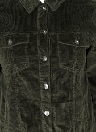 Sammetsskjorta med fickor, Green, Packshot image number 2