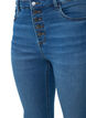 Amy-jeans med hög midja och knappstängning, Blue Denim, Packshot image number 2