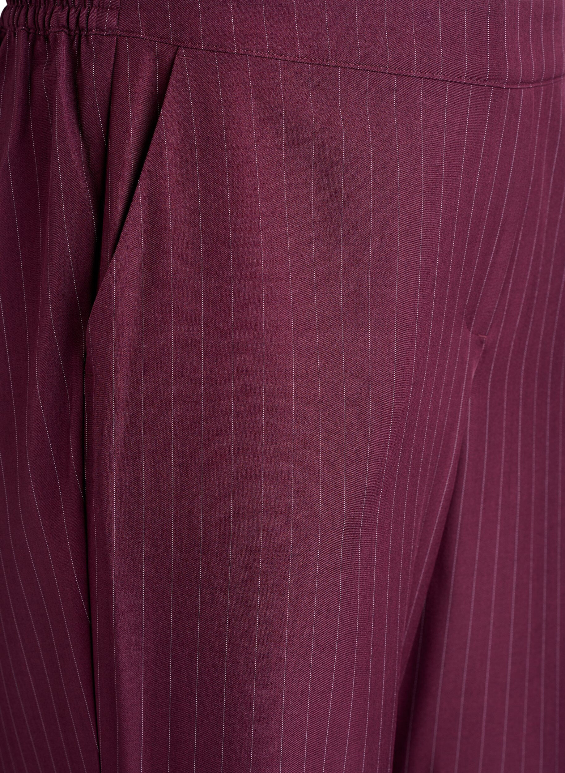 Zizzi FLASH - L&ouml;sa byxor med fickor, R&ouml;d, Packshot image number 2