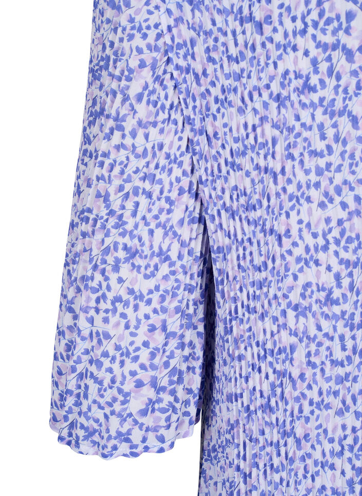 Plisserad blommig blus, Small Flower AOP, Packshot image number 3