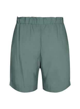 Löst sittande shorts i viskos, Balsam Green, Packshot image number 1
