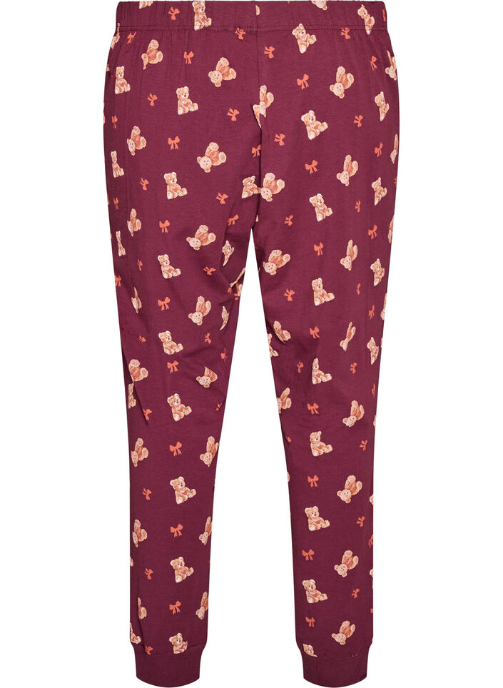 M&ouml;nstrade pyjamasbyxor, R&ouml;d, Packshot image number 1