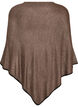 Fin stickad poncho, Brun, Packshot image number 1
