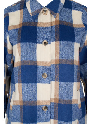 Rutig skjortjacka, Blue Check, Packshot image number 2