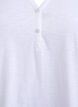 T-shirt med knappdetalj, Vit, Packshot image number 2