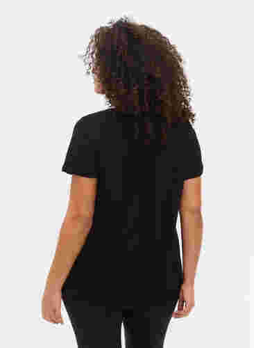  T-shirt till träning med print, Black w. Raise, Model image number 1