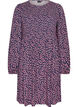 Kl&auml;nning med smock upptill och sm&aring;blommigt m&ouml;nster, Bl&aring;, Packshot image number 0