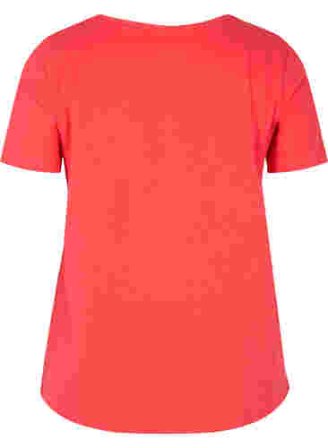 Enfärgad t-shirt i bomull, Hibiscus, Packshot image number 1