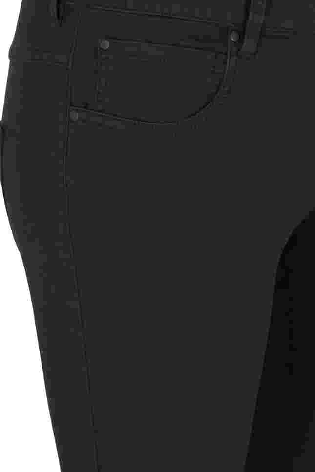 Super slim Amy jeans med hög midja, Black, Packshot image number 3