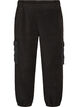 Joggers i fleece med cargofickor, Svart, Packshot image number 0