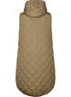 Lång quiltad väst med dragkedja och fickor, Bungee Cord , Packshot image number 1