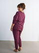 M&ouml;nstrade pyjamasbyxor, M&ouml;rk Bordeaux, Model image number 1