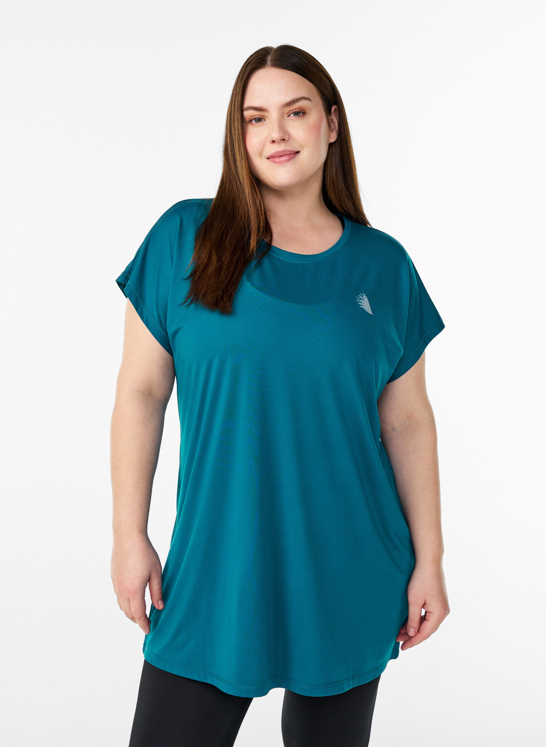 L&aring;ng tr&auml;ningst-shirt, Gr&ouml;n, Model