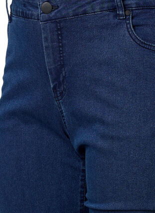 Extra slim Sanna jeans med normalhög midja, Dark blue, Packshot image number 2